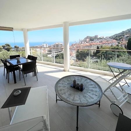 Grand 3 Pieces Avec Terrasse Vue Mer Tout Confort Beausoleil Dış mekan fotoğraf